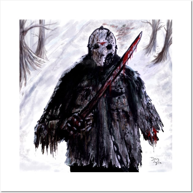 Jason vs Freddy Ice Storm Wall Art by DougSQ